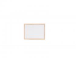 Cheap Stationery Supply of Bi-Office Non Magnetic Melamine Whiteboard Pine Wood Frame 400x300mm 49155BS Office Statationery