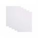 The photograph shows a stack of five plain, A1-sized, white flipchart pads from Bi-Silque and Bi-Office. Each pad contains 40 sheets, making a total of 200 sheets.
