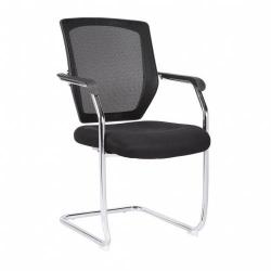 Cheap Stationery Supply of Med Back Mesh Cantilever Chair BK Office Statationery