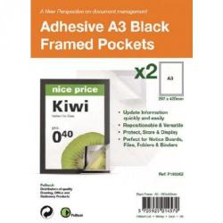 Cheap Stationery Supply of A3 Adhesive Display Frm Mag Pack of 2 Bk Office Statationery