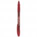 Bic Gel-ocity Illusion Erasable Gel Rollerball Pen 0.7mm Tip 0.3mm Line Red (Pack 12) - 943442 54195BC