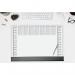 The picture shows a sleek and organized workspace featuring the Sigel Desk Mats Sigel Paper Desk Pad. The white desk pad is accented with a black protective strip and includes a 2 year calendar and weekly planner. With its 595x410mm size and 40 sheets, its perfect for staying on top of your tasks.