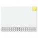 This photo features a sleek Sigel desk mat with a built-in paper desk pad and three-year calendar. The mat is 595x410mm and has 30 sheets of white paper. The design is minimalist and functional, perfect for any workspace.