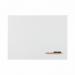 This photograph features the sleek and modern design of the Bi-Silque Drywipe Boards Bi-Office Archyi Giro. The enamel writing board has a crisp white surface, perfect for writing and drawing. Its large size of 1800 x 1200mm makes it ideal for brainstorming or displaying important information. The white frame adds a touch of elegance and sophistication to the overall look.