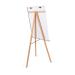 A photo of the Bi-Silque Flipchart Easels & Pads Bi-Office Archyi Angolo Tripod Magnetic Easel shows a sleek and modern design with a white surface measuring 760x1850mm. The easel stands on sturdy tripod legs and features a magnetic backing for easy attachment of notes and papers. Perfect for presentations and brainstorming sessions.