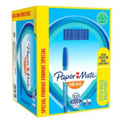 Cheap Stationery Supply of Paper Mate InkJoy 100 Ballpoint Pen 1.0mm Tip 0.7mm Line Blue (Pack 80 Plus 20 Free) 56022NR Office Statationery