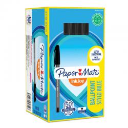 Cheap Stationery Supply of Paper Mate InkJoy 100 Ballpoint Pen 1.0mm Tip 0.7mm Line Black (Pack 50) 56029NR Office Statationery