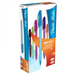 Cheap Stationery Supply of Paper Mate InkJoy 100 Ballpoint Pen 1.0mm Tip 0.7mm Line Blue/Brown/Green/Orange/Pink/Purple (Pack 12) 56078NR Office Statationery