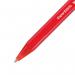 The photo shows a group of 20 red Paper Mate InkJoy 100 Retractable Ballpoint Pens. Each pen has a 1.0mm tip and produces a 0.7mm line. The pens are neatly packed in a Newell Brands packaging. The pens have a sleek design and a retractable mechanism. The vibrant red color adds a pop of color to the pens. They are perfect for everyday writing tasks and would be a great addition to any desk or stationery collection.