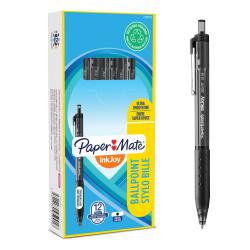 Cheap Stationery Supply of Paper Mate InkJoy 300 Retractable Ballpoint Pen 1.0mm Tip 0.7mm Line Black (Pack 12) 56141NR Office Statationery