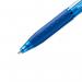 The image is of a pack of 12 blue ballpoint pens from Newell Brands Paper Mate InkJoy 300 line. Each pen features a retractable design and has a 1.0mm tip and 0.7mm line width. The pens have a sleek, modern look with a comfortable grip and smooth writing ability. The packaging is professional and displays the brand name and product details clearly.