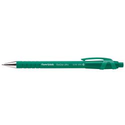 Cheap Stationery Supply of Paper Mate Flexgrip Ultra Retractable Ballpoint Pen 1.0mm Tip 0.5mm Line Green (Pack 12) 56218NR Office Statationery