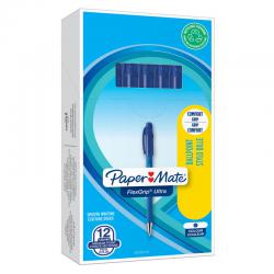 Cheap Stationery Supply of Paper Mate Flexgrip Ultra Ballpoint Pen 1.0mm Tip 0.4mm Line Blue (Pack 12) 56232NR Office Statationery