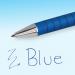 The image shows a pack of twelve bold blue ballpoint pens from Newell Brands Paper Mate Flexgrip Ultra line. The pens have a 1.0mm tip and produce a 0.4mm line. The sleek design and comfortable grip of the pens can be seen, as well as their smooth and consistent writing capabilities. The packaging displays the brand and product name prominently, with a simple and modern design.