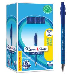 Cheap Stationery Supply of Paper Mate Flexgrip Ultra Retractable Ballpoint Pen 1.0mm Tip 0.5mm Line Blue (Pack 36) 56246NR Office Statationery
