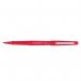 The picture shows a pack of 12 Red Paper Mate Flair Fineliner pens by Newell Brands. The pens have a medium 0.7mm tip made of fibre, perfect for smooth and precise writing. Each pen has a sleek design and is labeled with the Paper Mate logo.