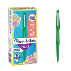 Cheap Stationery Supply of Paper Mate Flair Felt Tip Gn Pack of 12 Office Statationery