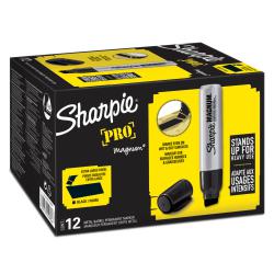 Cheap Stationery Supply of Sharpie Magnum Metal Permanent Marker Chisel Tip 14.8mm Line Black (Pack 12) 56386NR Office Statationery