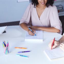 Cheap Stationery Supply of Paper Mate InkJoy Gel Rollerball Pen 1.0mm Tip 0.7mm Line Black (Pack 12) 56673NR Office Statationery