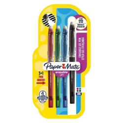 Cheap Stationery Supply of Papermate Erasable Gel Astd PK4 Office Statationery