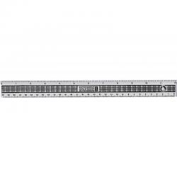 Cheap Stationery Supply of ValueX Plastic Shatter Resistant Ruler 30cm Clear (Pack 24) 56970XX Office Statationery