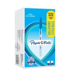 Cheap Stationery Supply of Paper Mate Stick Ballpoint Pen 1.0mm Tip 0.7mm Line Blue (Pack 50) 57037NR Office Statationery