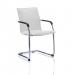 Echo Cantilever Chair White Soft Bonded Leather BR000038 58671DY