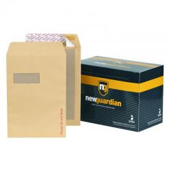 Cheap Stationery Supply of New Guardian Board Backed Envelope C4 Peel and Seal Window Power-Tac 130gsm Manilla (Pack 125) 58766BG Office Statationery