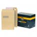 The photo shows a stack of board backed envelopes from Bong UK Ltd. Each envelope is a new Guardian C4 size, with a peel and seal window and a 130gsm manilla material. The pack contains 125 envelopes in total and is labeled with the product code B26526 58766BG.