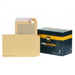 Cheap Stationery Supply of New Guardian Board Backed Envelope C4 Peel and Seal Plain Power-Tac 130gsm Manilla (Pack 125) 58773BG Office Statationery