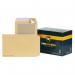 This image features a pack of Bong UK Ltd board backed envelopes, specifically the New Guardian Board Backed Envelope C4 with peel and seal closure. The envelopes are made of 130gsm manilla and there are 125 included in the pack.