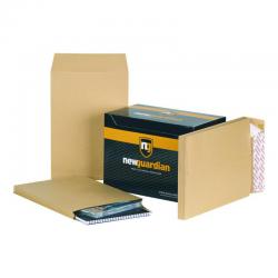 Cheap Stationery Supply of New Guardian Gusset Envelope 350x248mm Power-Tac Peel and Seal Plain 25mm Gusset 130gsm Manilla (Pack 100) 58843BG Office Statationery