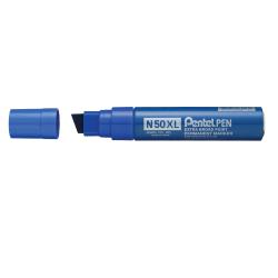Cheap Stationery Supply of Pentel N50XL Permanent Marker Jumbo Chisel Tip 17mm Line Blue (Pack 6) 59053PE Office Statationery