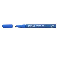 Cheap Stationery Supply of Pentel N50S Permanent Marker Fine Bullet Tip 0.5-1mm Line Blue (Pack 12) 59081PE Office Statationery