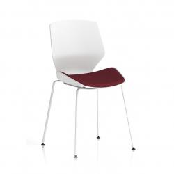 Cheap Stationery Supply of Florence White Frame Visitor Chair in Ginseng Chilli KCUP1534 59840DY Office Statationery
