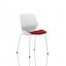 Florence White Frame Visitor Chair in Ginseng Chilli KCUP1534 59840DY