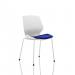 Florence White Frame Visitor Chair in Stevia Blue KCUP1532 59868DY