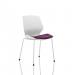 Florence White Frame Visitor Chair in Tansy Purple KCUP1537 59882DY