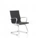 Nola Black Soft Bonded Leather Cantilever Chair OP000224 60302DY