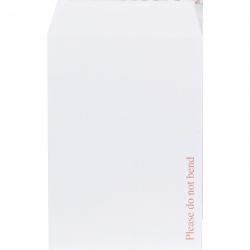 Cheap Stationery Supply of Plus Fabric Board Backed Envelope C4 Peel and Seal Plain Power-Tac 120gsm White (Pack 125) 61258BG Office Statationery