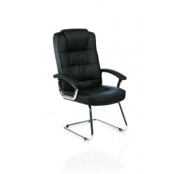 Cheap Stationery Supply of Moore Deluxe Can Chair Lthr BK wArms Office Statationery