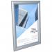 The Hampton Frames Literature Holders Photo Album Co Inspire for Business CertificatePhoto Snap Frame is a sleek and modern A4 aluminium frame. The plastic front adds a touch of elegance to the silver frame, making it perfect for displaying important documents and certificates in any business setting.