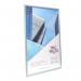This image features a sleek Hampton Frames Literature Holder with a modern Photo Snap Frame. Made of sturdy aluminium with a clear plastic front, this A1 size frame is finished in silver. Perfect for displaying business posters, literature, or photographs.