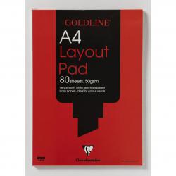 Cheap Stationery Supply of Clairefontaine Goldline A4 Layout Pad Bank Paper 50gsm 40 Pages White Paper GPL1A4 65664EX Office Statationery