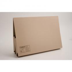 Cheap Stationery Supply of Guildhall Double Pocket Legal Wallet Manilla Foolscap 315gsm Buff (Pack 25) 65972EX Office Statationery