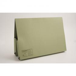Cheap Stationery Supply of Guildhall Double Pocket Legal Wallet Manilla Foolscap 315gsm Green (Pack 25) 65979EX Office Statationery