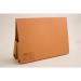 This image shows a bright orange double pocket legal wallet made by Exacompta. It is made from strong manilla material and has a weight of 315gsm. The pack contains 25 wallets.