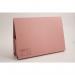 The photo captures a pack of bright pink Exacompta Legal Guildhall Double Pocket Legal Wallets. Made from durable 315gsm Manilla material, the wallets feature two spacious pockets and can fit foolscap-sized documents. This pack contains 25 wallets.
