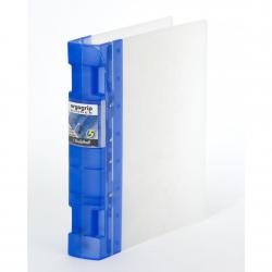 Cheap Stationery Supply of Guildhall GLX Ergogrip Ring Binder Polypropylene 8 Prongs Making 4 x 55mm Rings A4 Frost Cobalt Blue (Pack 2) 66098EX Office Statationery