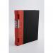 This photograph captures two red Keba Ring Binders from the Guildhall GLX Ergogrip collection. Each binder features 8 polypropylene prongs, creating 4 rings that are 55mm in size. The binders are designed to hold A4 sized paper and come in a pack of two.
